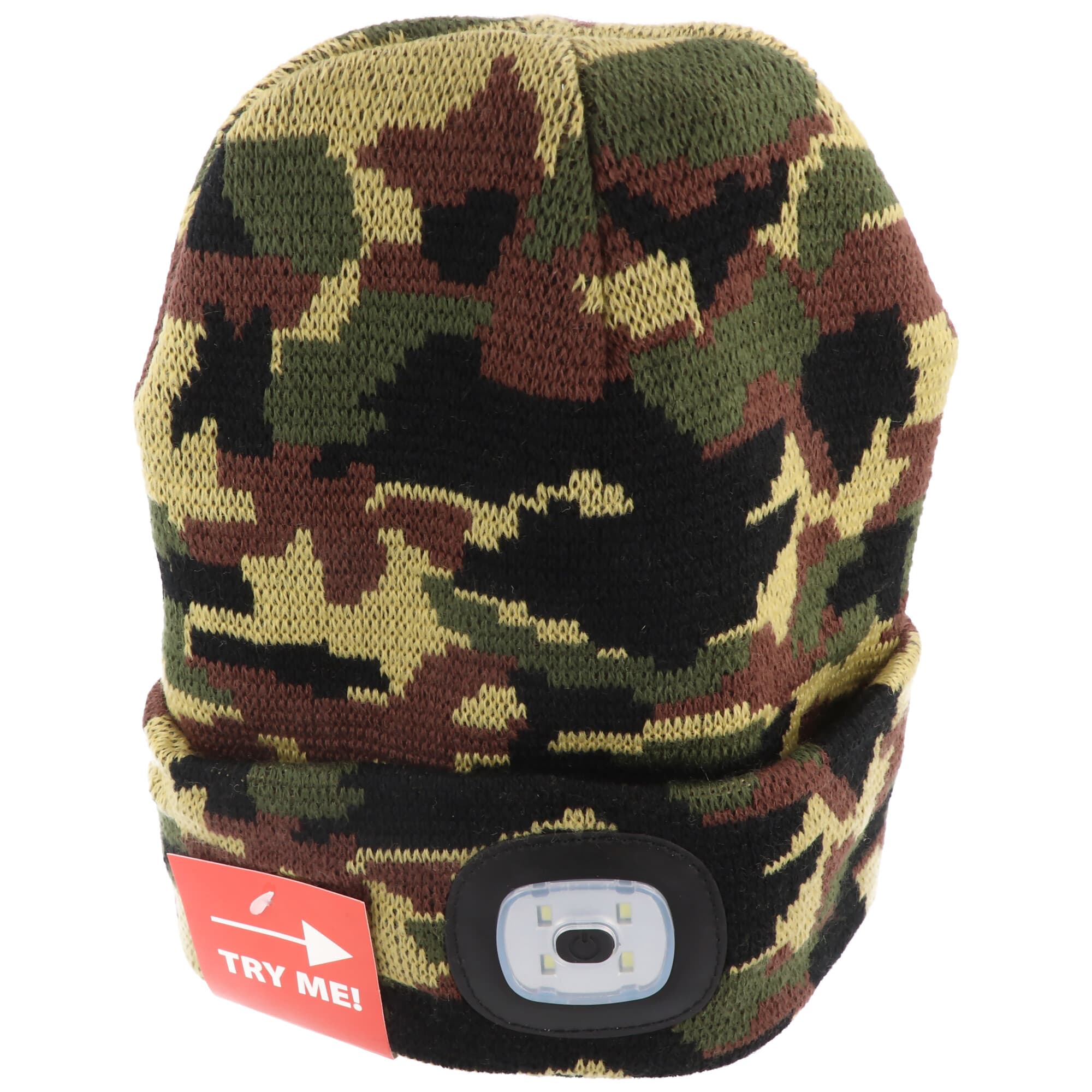 Bonnet avec éclairage avant LED, bonnet tricoté avec éclairage LED idéal pour le jogging, le camping, le travail, la marche, etc., rechargeable via