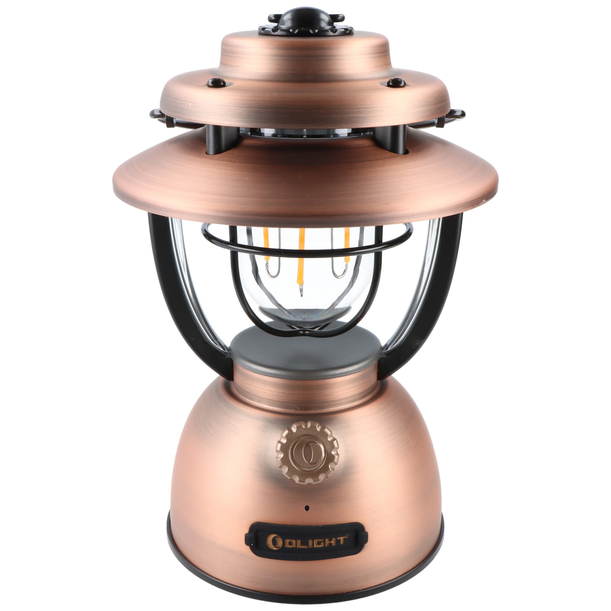 Lanterne de camping Olight Olantern Classic 2 Pro, lampe de camping de style vintage, 300 lumens, applications polyvalentes, finition cuivre vintage