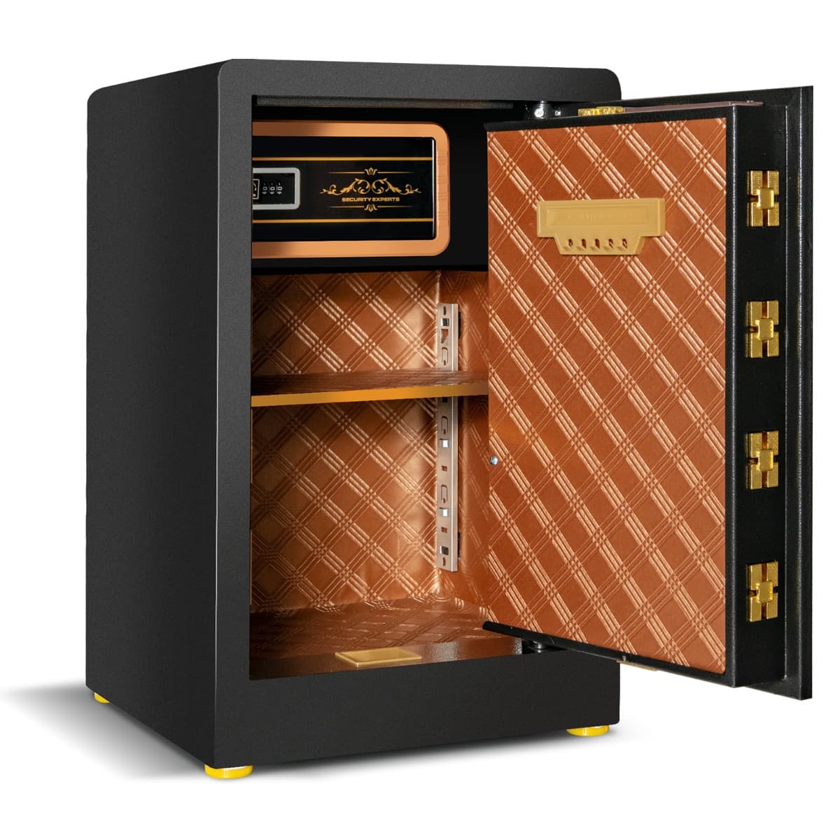 Coffre-fort de 28,31 Litres avec Clavier Numérique et Serrure à Clé avec Armoire Verrouillable Intég