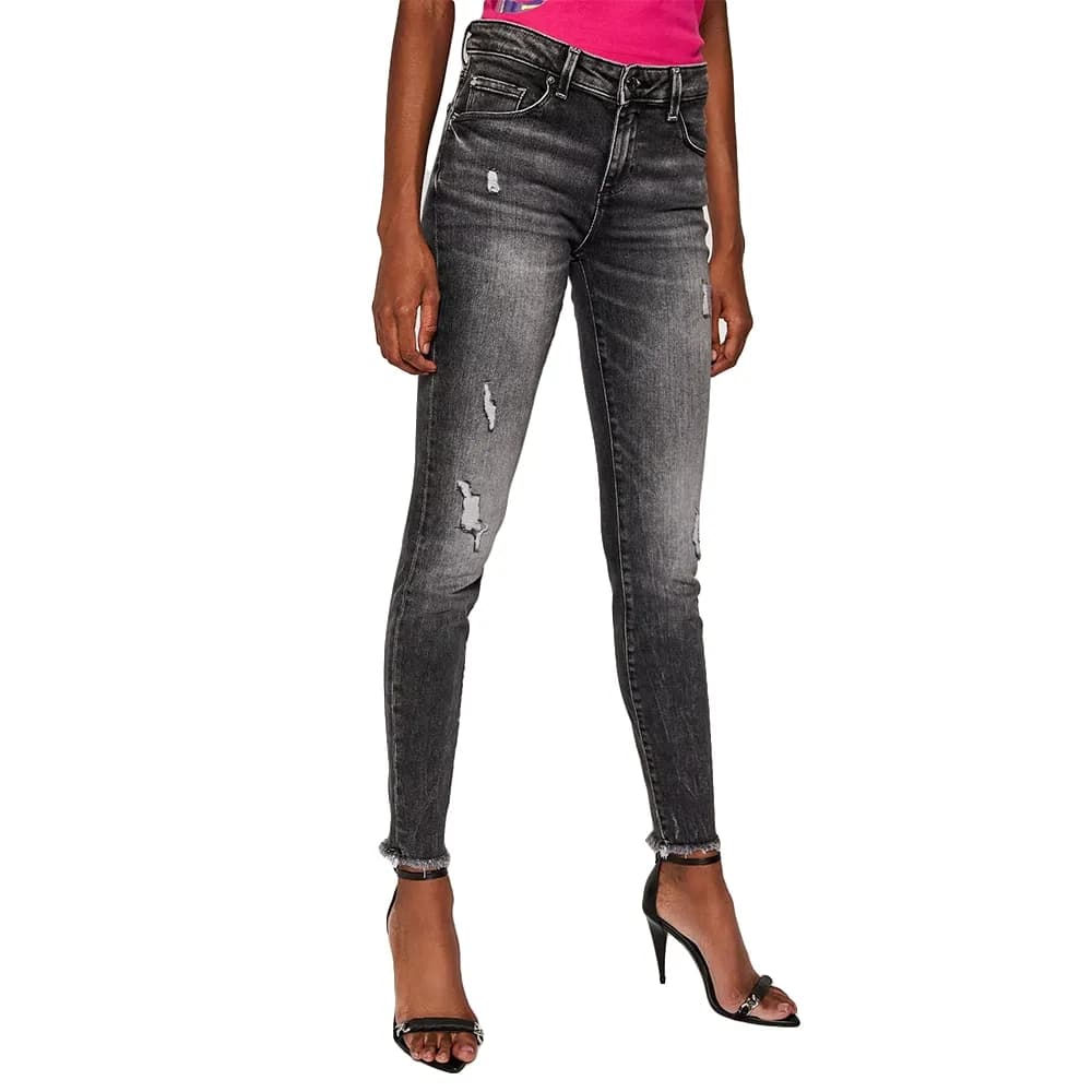 Jeans Guess Jeansy super stretch fason skinny Femme Noir