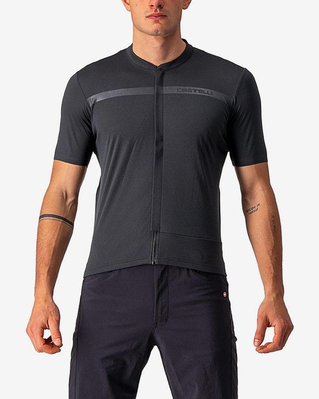 Maillot Castelli Unlimited Allroad manche courte gris foncé - S