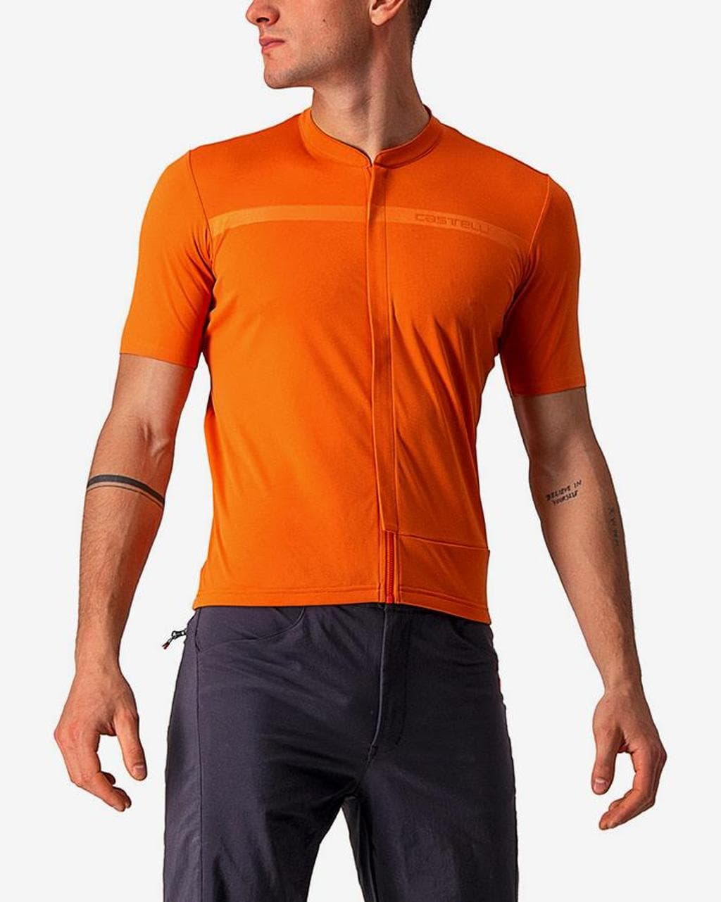 Maillot Castelli Unlimited Allroad manche courte orange rouille - S