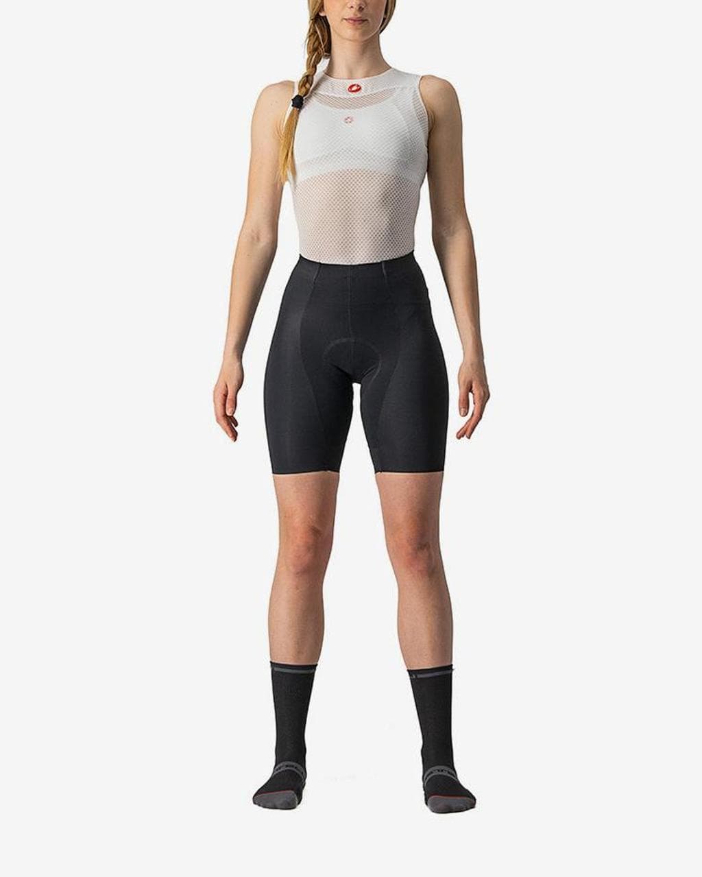 Cuissard sans bretelles Castelli Free Aero Rosso Corsa noir femme - XS