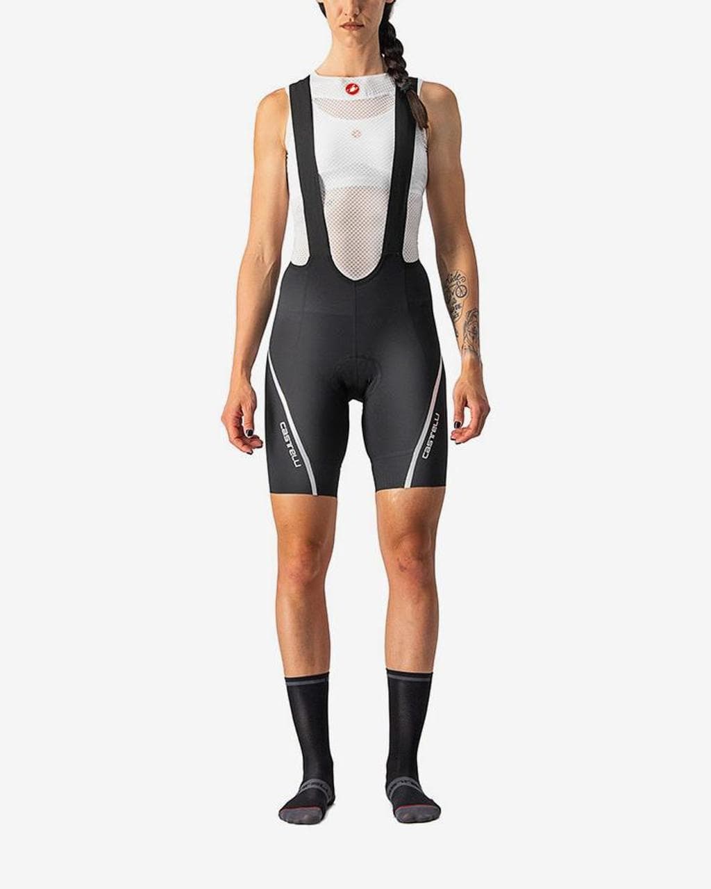 Cuissard Castelli Velocissima 3 noir argenté femme - L