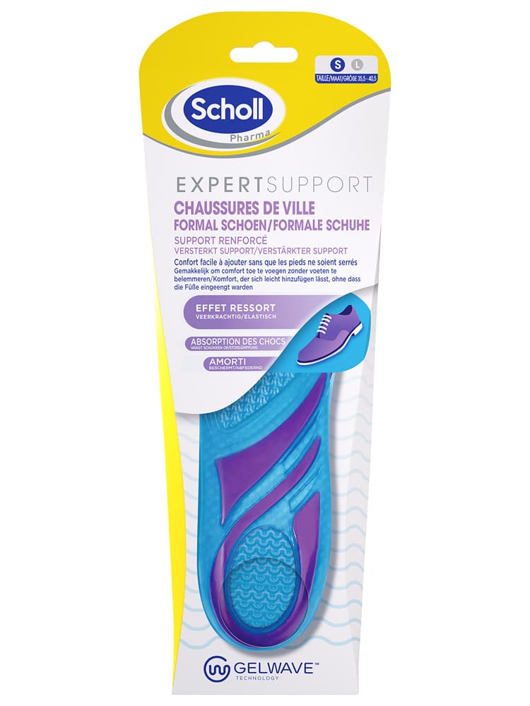 Scholl Expert Support Semelles Chaussures de Ville 1 Paire - Taille : Taille S