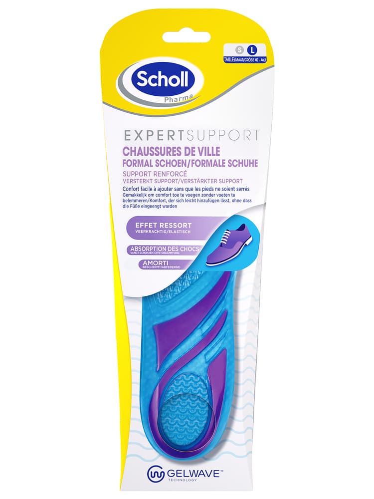 Scholl Expert Support Semelles Chaussures de Ville 1 Paire - Taille : Taille L