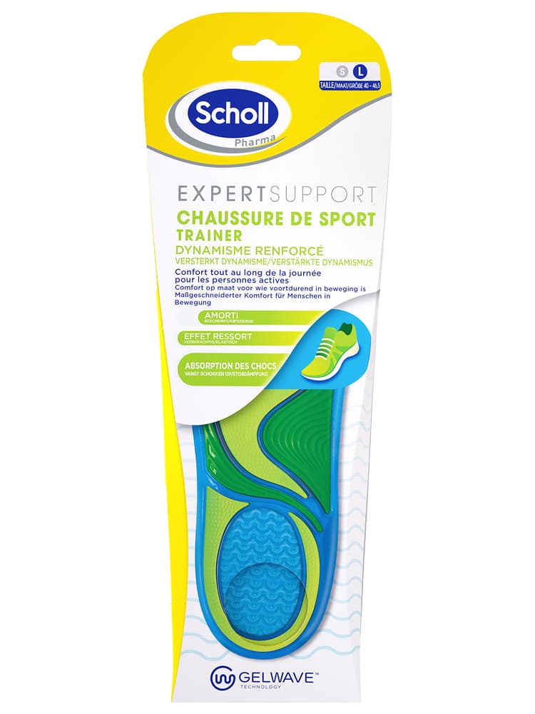 Scholl Expert Support Semelles Chaussures de Sport 1 Paire - Taille : Taille L