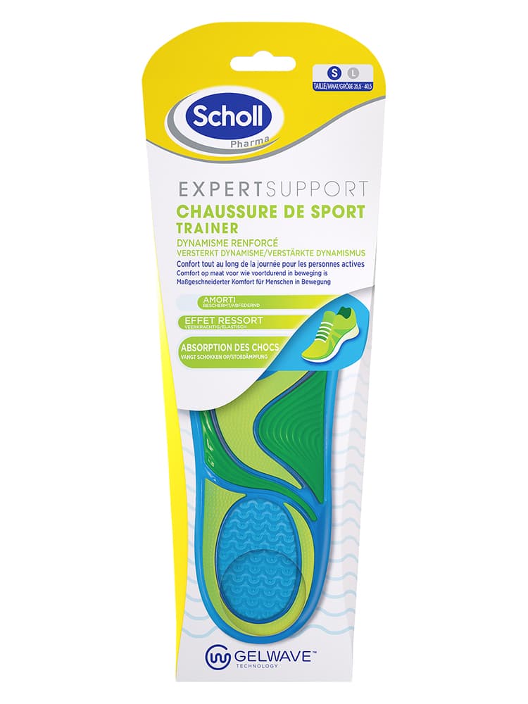 Scholl Expert Support Semelles Chaussures de Sport 1 Paire - Taille : Taille S