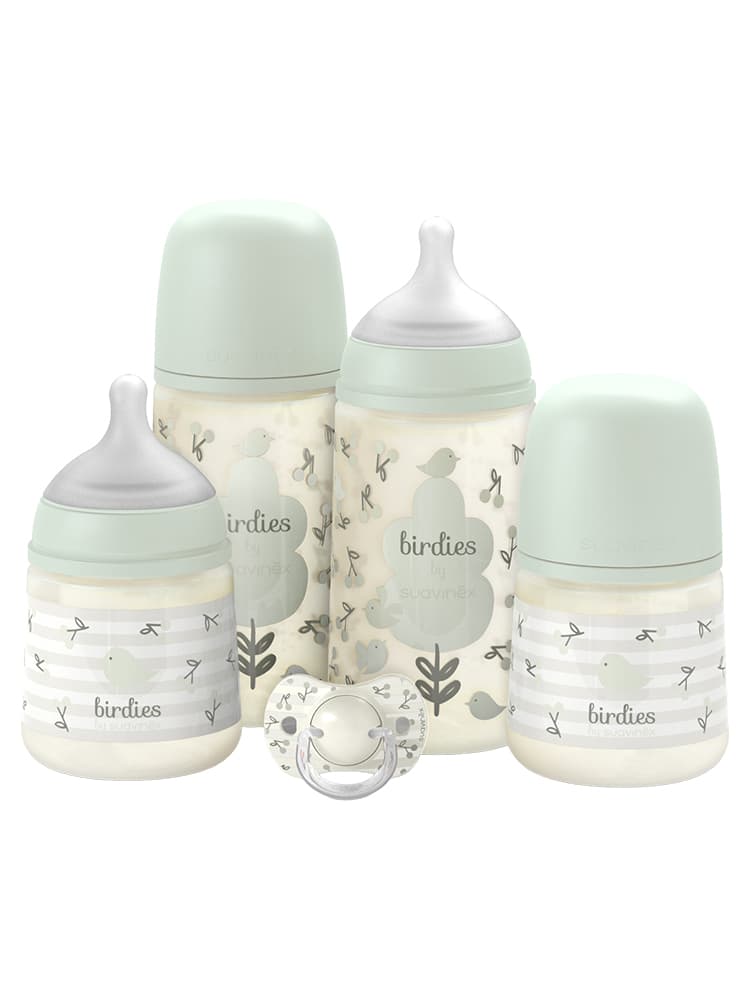 Suavinex Birdies Les Essentiels Set Nouveau-Né - Couleur : Vert