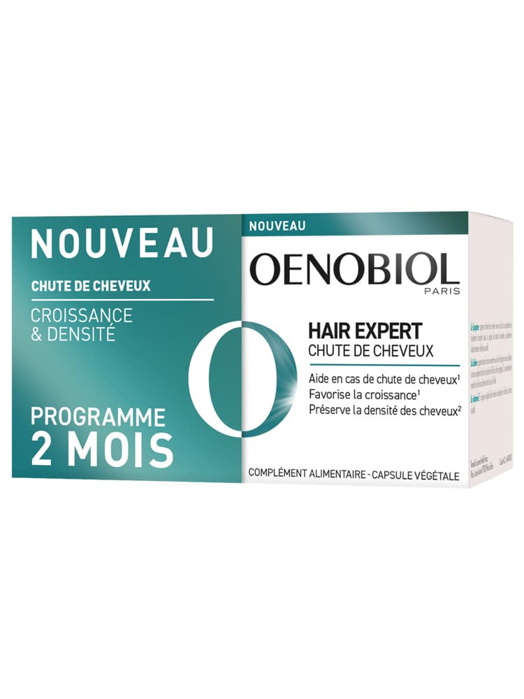 Oenobiol Hair Expert Chute de Cheveux Complément Alimentaire 2 x 60 Capsules