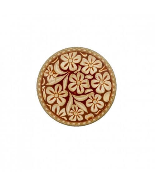 Bouton métal motif floraux 23mm à queue - Prym(...) - Brun Moyen marron